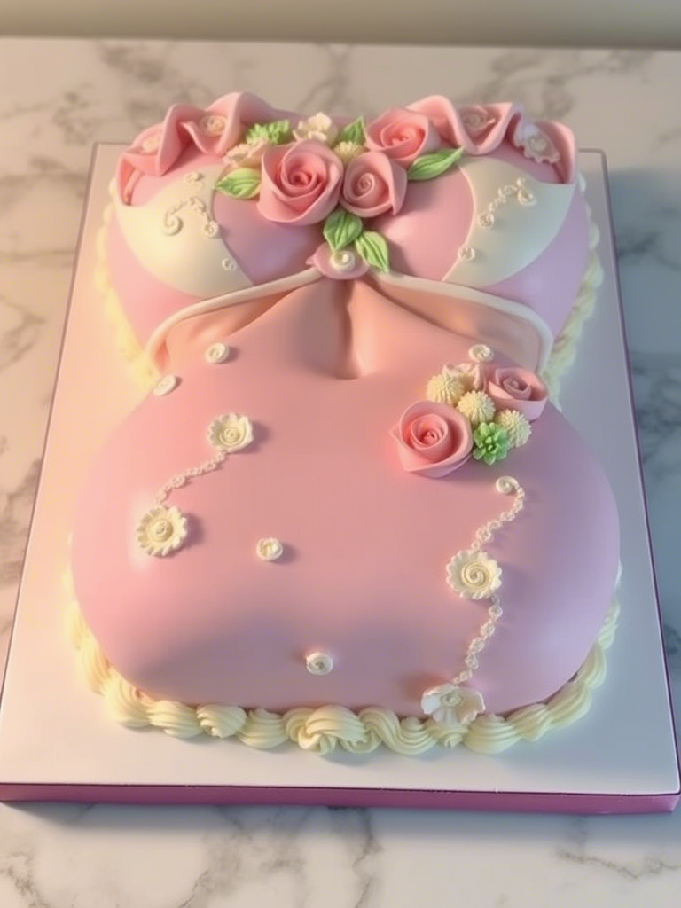 Erotic Cakes USA female breast torso cake