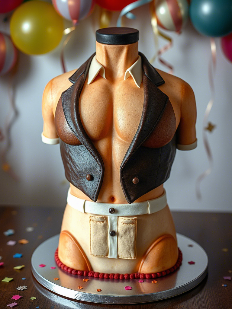 Erotic Cakes USA male torso cakes